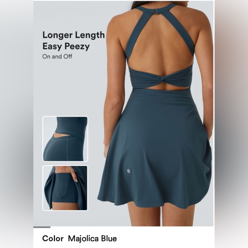 Backless Twisted Active Dress